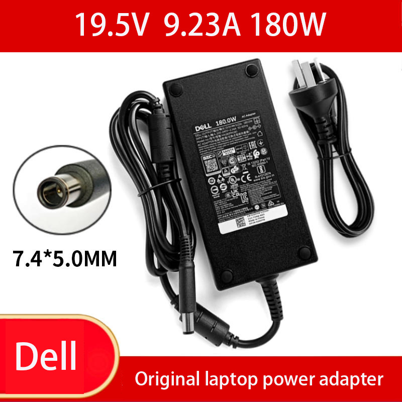 180W 19.5V 9.23A 100% Original AC/DC Adapter Power Charger for Dell Alienware G3 3579 G7 3779 HA180PM180,7.4*5.0mm